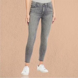 MOTHER Women's Looker ankle frayed hem size 28 gray